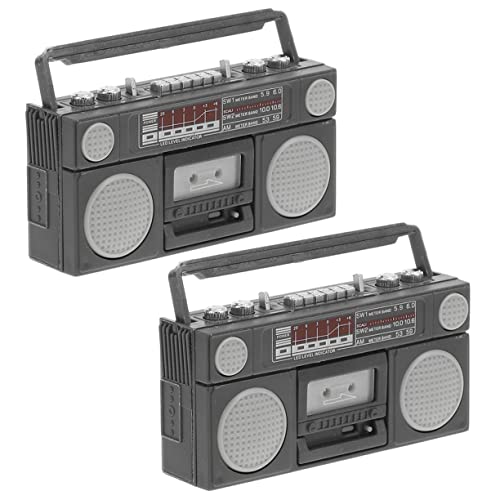 Vaguelly Puppenhaus Mini-Radio-schmuck 2 Stück Miniatur-Retro-radiofiguren Winzige Radiomodelle Für Die Dekoration des Mini- Vaguelly Puppenhaus Mini-Radio-schmuck 2 Stück Miniatur-Retro-radiofiguren Winzige Radiomodelle Für Die Dekoration des Mini- von Vaguelly