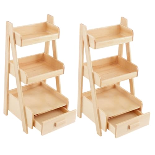Vaguelly Mini-hausmöbel-Set Mini-pflanzenregal Puppenzubehör Miniatur-Spielzeug Für Kinder Miniatur-Regal von Vaguelly