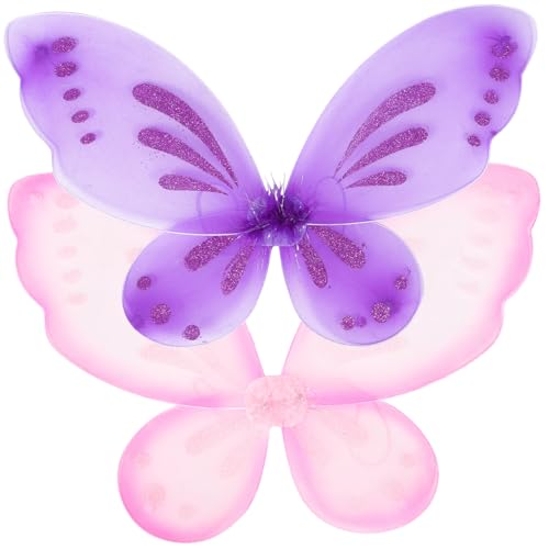 Vaguelly 2St Schmetterlings fee Flügel Schmetterling Geburtstag Dekorationen Erwachsene Schmetterlingsflügel LED-Flügel feeflügeln kinderschminke Kinderfeenflügel Fee Kostümzubehör Nylon Vaguelly 2St Schmetterlings fee Flügel Schmetterling Geburtstag Dekorationen Erwachsene Schmetterlingsflügel LED-Flügel feeflügeln kinderschminke Kinderfeenflügel Fee Kostümzubehör Nylon von Vaguelly