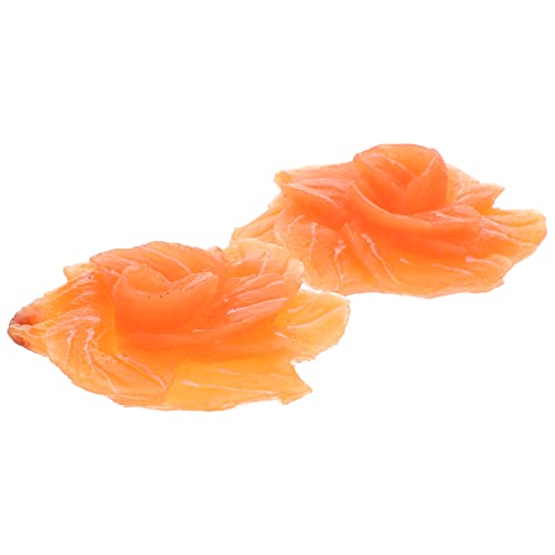 Vaguelly 2St Simulation Lachs gefälscht -Aquarium Tank Lebensmittelornamente küchendekoration hochzeitsdeko dekofische kalanchoe hohzeitdeko PVC-Lachs künstliche Lachsmodelle von Vaguelly