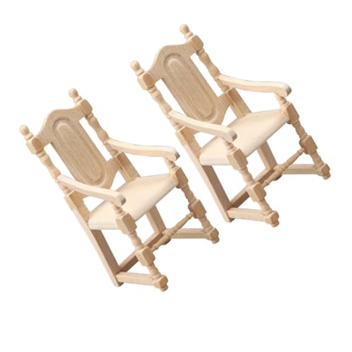 Vaguelly Bezauberndes Miniatur-puppenmöbel-Set Aus Holz 2-teilig Dekorative Stühle Für Kinder Pflegende Puppenhaus-Dekoration Spielzeug Im Maßstab 112 Vaguelly Bezauberndes Miniatur-puppenmöbel-Set Aus Holz 2-teilig Dekorative Stühle Für Kinder Pflegende Puppenhaus-Dekoration Spielzeug Im Maßstab 112 von Vaguelly