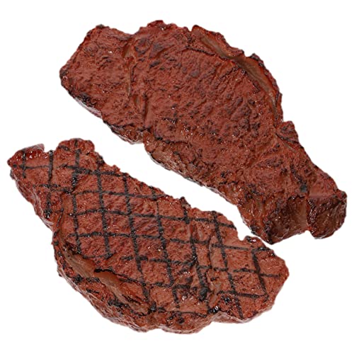 Vaguelly 2St Steak-Modell künstliches Schweinesteak Toys spielsachen für Stellen Sie Sich vor, Sie EIN Essensmodell gefälschte Lebensmittel realistisch PVC Vaguelly 2St Steak-Modell künstliches Schweinesteak Toys spielsachen für Stellen Sie Sich vor, Sie EIN Essensmodell gefälschte Lebensmittel realistisch PVC von Vaguelly