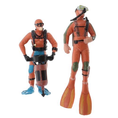 Vaguelly PVC-taucherfiguren 2 Stück Taucherdekoration Für Fantasievolles Spielen Und Lernen Von Jungen Und Mädchen von Vaguelly