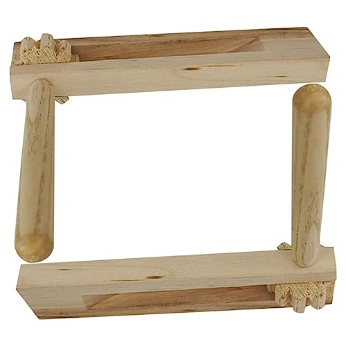 Vaguelly 2Stücke Holz Castanets Kreatives Kindermusikinstrument für Geräusche Sicher und Langlebig für Pädagogische Spiele Rotierende Holz Lärmmacher Vaguelly 2Stücke Holz Castanets Kreatives Kindermusikinstrument für Geräusche Sicher und Langlebig für Pädagogische Spiele Rotierende Holz Lärmmacher von Vaguelly