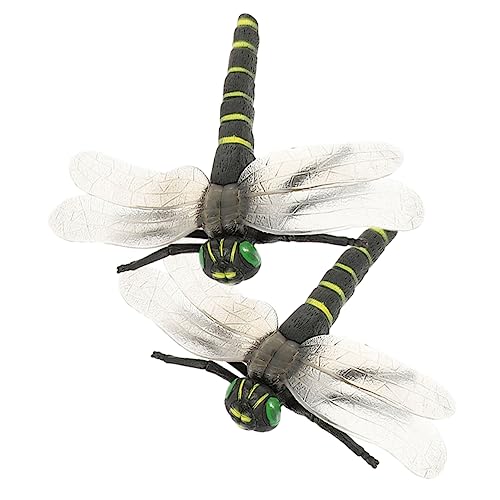 Vaguelly 2Stücke Simulierte Libelle Spielzeug Künstliche Libellenfigur für Innendekoration Lernspielzeug und Gartenschmuck von Vaguelly