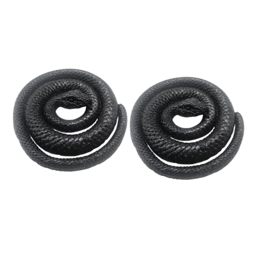 Vaguelly 2Stücke Lebensechte Schwarze Schlangen Für Halloween Dekoration Realistische Gefälschte Schlangen Modelle Lang Streiche Und Party Accessoires Vaguelly 2Stücke Lebensechte Schwarze Schlangen Für Halloween Dekoration Realistische Gefälschte Schlangen Modelle Lang Streiche Und Party Accessoires von Vaguelly