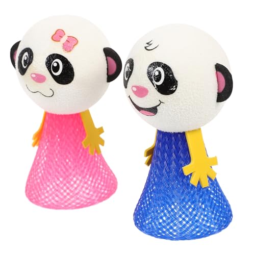 Vaguelly 2Stücke Sprung Lustige Panda Puppen Für Stressfreies Fidget Tool Party Dekoration Farben Und Designs Variieren von Vaguelly