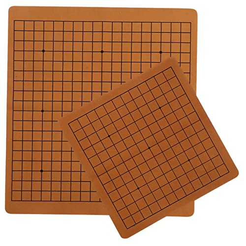 Vaguelly 2Stücke Tragbares Go Schachbrett aus PU Leder Klappbares Faltspielbrett für Erwachsene Doppelseitige Spielmatte für Strategisches und Hand Auge Koordination Vaguelly 2Stücke Tragbares Go Schachbrett aus PU Leder Klappbares Faltspielbrett für Erwachsene Doppelseitige Spielmatte für Strategisches und Hand Auge Koordination von Vaguelly
