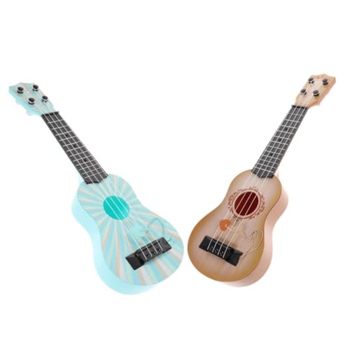 Vaguelly 2Stücke Ukulele aus Robustem Tragbar für Anfänger Lernspielzeug für Musikliebhaber für Geburtstagen und Feiertagen von Vaguelly