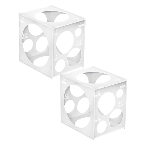 Vaguelly 2er-packung Ballonmessbox Ballonkalibrator Ballongrößer Ballonlineal Größenmesser Ballongrößenwürfel Ballonstürmer Ballontasche Ballon Sizer Schlagballon Ballons Boxen Pvc Weiß Vaguelly 2er-packung Ballonmessbox Ballonkalibrator Ballongrößer Ballonlineal Größenmesser Ballongrößenwürfel Ballonstürmer Ballontasche Ballon Sizer Schlagballon Ballons Boxen Pvc Weiß von Vaguelly