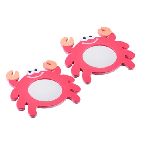 Vaguelly 2pcs Kinder Eva Cartoon Mirror Bad Spielzeug Süßes Kleinkind Badezeit Spielzeug Für Kinder Selbsterkennung Entwicklung Spaß Badezeit von Vaguelly