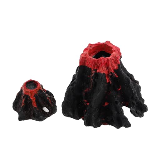 Vaguelly 2pcs Mini -vulkanmodelle Hochsimuliertes Vulkanmodell Für Mikrolandschaft Realistischer Harzvulkan Kleines Vulkanmodell Miniaturharzvulkano von Vaguelly