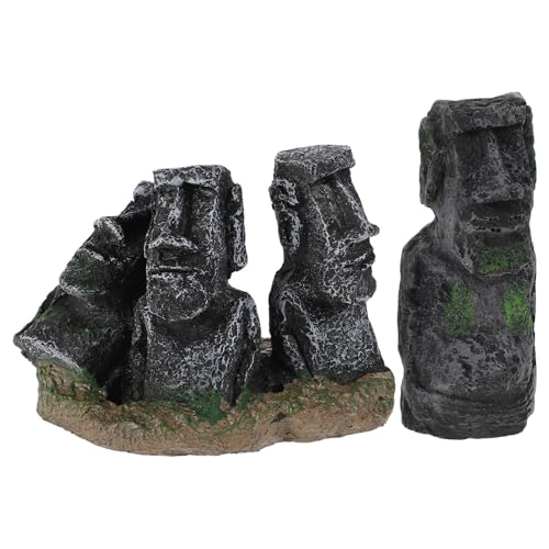 Vaguelly 2pcs Miniatur Osterinsel Statue Harz Moai Handwerk Für Mikrolandschaft Ornamente Kleine Harzfiguren Desktop Moai Decors Vaguelly 2pcs Miniatur Osterinsel Statue Harz Moai Handwerk Für Mikrolandschaft Ornamente Kleine Harzfiguren Desktop Moai Decors von Vaguelly