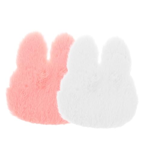 Vaguelly 2pcs Puppenhaus Teppich Boden Waschbarer Läuferteppich Tür Teppiche Für Schlafzimmer Weltraumteppich Mini-Teppich in Hasenform Bausatz Kleiner Schlafzimmerteppich Gefälscht Plüsch Vaguelly 2pcs Puppenhaus Teppich Boden Waschbarer Läuferteppich Tür Teppiche Für Schlafzimmer Weltraumteppich Mini-Teppich in Hasenform Bausatz Kleiner Schlafzimmerteppich Gefälscht Plüsch von Vaguelly