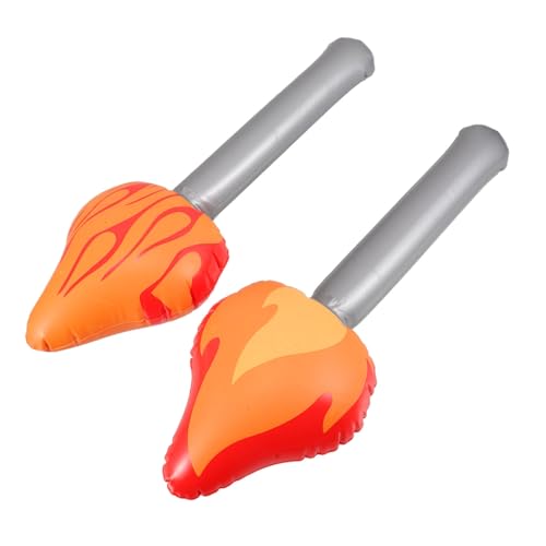 Vaguelly Aufblasbare Fackel Requisiten 2 Stücke Halloween Kostüme Bühne Zeigen Spiel Fackel von Vaguelly