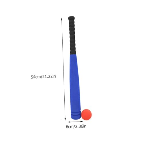 Vaguelly 2st Baseballschläger Aus Schwamm Schaumstoff-baseballbälle Fledermäuse Bausatz Kleinkinder Spiele Für Draussen Basketballkorb Mini-Basketball Eva von Vaguelly