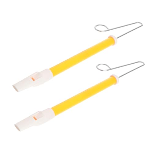 Vaguelly 2st Blasen Sie Die Luftflöte Rutschpfeife Lustiges Flötenspielzeug Kinderpfeife Push-pull Blasspielzeug Musikspielzeug Für Plastik Yellow von Vaguelly