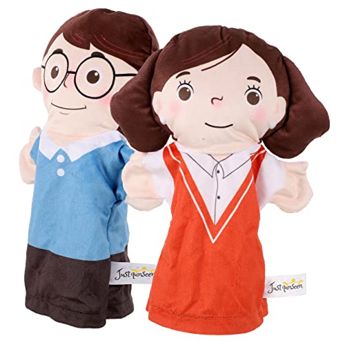 Vaguelly 2st Charakter-handpuppe Marionette Handpuppe Zum Geschichtenerzählen Puppen Zum Geschichtenerzählen Kreative Handpuppe Realistische Handpuppe Plüsch von Vaguelly
