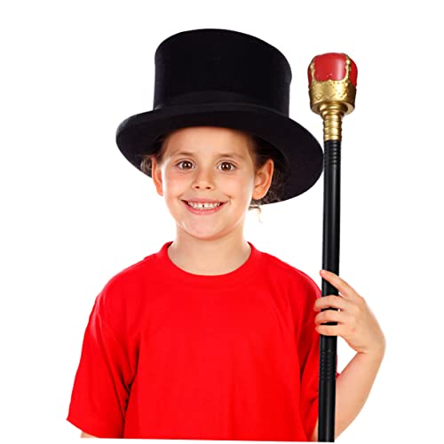 Vaguelly 2st Cosplay-Stock Halloweenkostüm Königszepter Kostüm Gehstock Zubehör Halloween- Zauberstab Dekorationen Cosplay Kostüm Stütze Bühnenstab Prop Plastik von Vaguelly