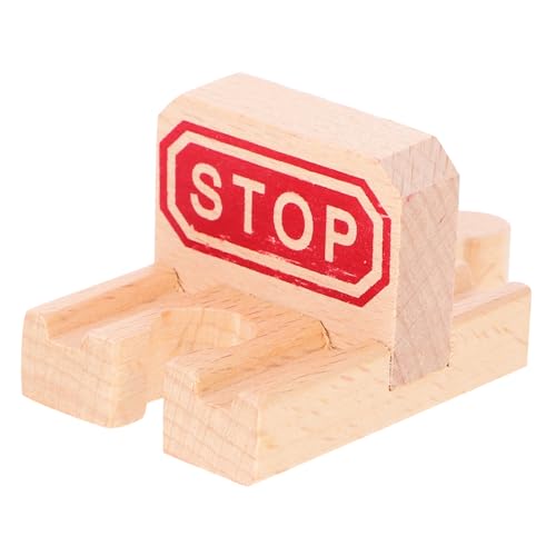 Vaguelly Zug-Spielzeug-schienenset Für Jungen Und Mädchen Aus Holz Stoppschienen-bausteine ​​für Fantasievolles Spielen von Vaguelly