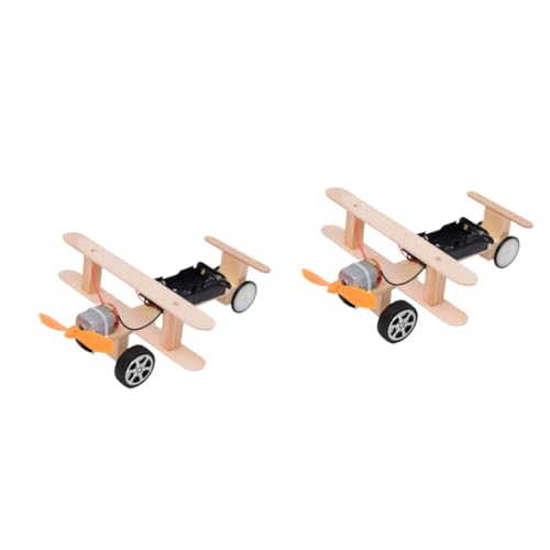 Vaguelly 2St Bastelpuzzle Flugzeuge aus Holz Modellflugzeuge Spielset für Kinder Spielzeuge Kinderspielzeug DIY-Montagemodell Flugzeug selber Bauen Handbuch Gizmo Student von Vaguelly