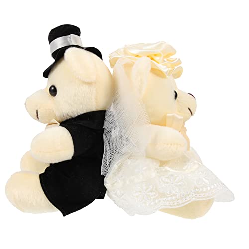 Vaguelly 2st Hochzeitsbärenpuppe Ornamente Plüschtiere Tragen Babybär Figuren Ausgestopft Plüschtierpflanze Riesiger Bär Großer Hase Zwillingspuppen Cartoon-bär Pp Baumwolle Weiß Vaguelly 2st Hochzeitsbärenpuppe Ornamente Plüschtiere Tragen Babybär Figuren Ausgestopft Plüschtierpflanze Riesiger Bär Großer Hase Zwillingspuppen Cartoon-bär Pp Baumwolle Weiß von Vaguelly