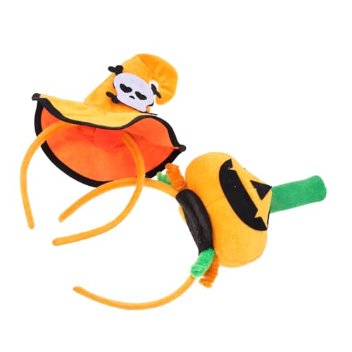Vaguelly 2st Kürbis Stirnband Halloween- -stirnband Halloween-cosplay Kürbisse Kürbis Haarreifen Halloween-haarreifen Kürbishut-stirnbänder Dekorative Stirnbänder Orange Stoff von Vaguelly