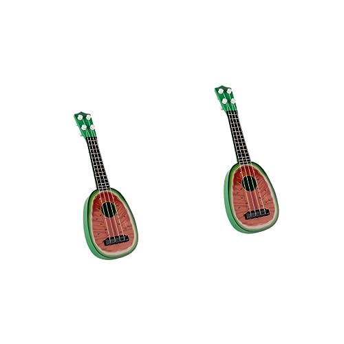 Vaguelly 2st Mini-Spielzeug Mini-obstinstrumente Rot Kind Geschenk Gitarre von Vaguelly