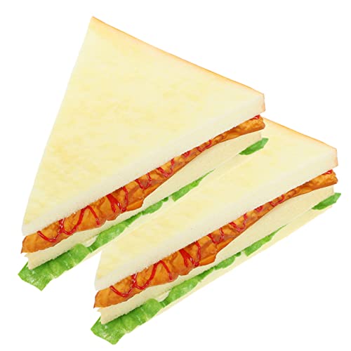 Vaguelly Realistische Pu-Sandwich-Modelle 2 Stück Für Backfotografie Und Pädagogische Modelle Künstliche Lebensmitteldekorationen Vaguelly Realistische Pu-Sandwich-Modelle 2 Stück Für Backfotografie Und Pädagogische Modelle Künstliche Lebensmitteldekorationen von Vaguelly