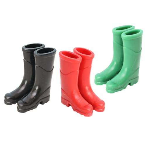 Vaguelly 3 Paar Puppenhaus Regenstiefel Puppenhaus Dekoration Mini Spielzeughaus Ornamente Miniaturen Mini Spielzeughaus Schmuck Mini Ornamente Miniatur Schuh Mini Schuhe Vaguelly 3 Paar Puppenhaus Regenstiefel Puppenhaus Dekoration Mini Spielzeughaus Ornamente Miniaturen Mini Spielzeughaus Schmuck Mini Ornamente Miniatur Schuh Mini Schuhe von Vaguelly