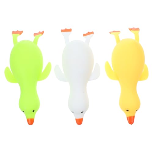Vaguelly 3 STK Ente Lalale für kinderspielzeug Toy quetsch Erwachsenen- elastisches dehnbares Cartoon- Erinnerungssand von Vaguelly