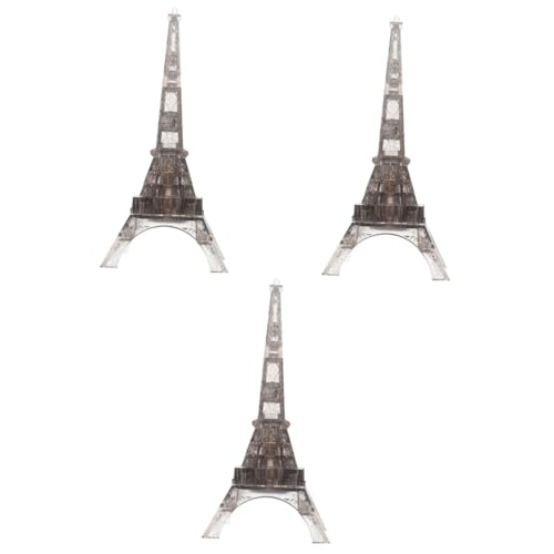 Vaguelly 3 Sätze Eiffelturm-Bausteine Rätsel für Erwachsene Kinderspielzeug Modelle für Erwachsene Puzzle-Spielzeug Kinder rätsel Kinder Kristallpuzzle 3D-Rätsel von Vaguelly