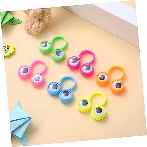 Vaguelly 3 Sätze Teiliges Fingerpuppen Mit Beweglichen Großen Augen Bunte Puppenringe Geschichtenerzählen Interaktives Lernspielzeug Für Geeignet Für 30 Stück * 3 von Vaguelly