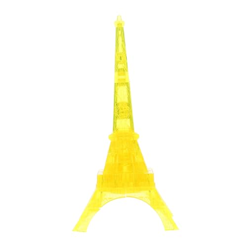 Vaguelly Lernspielzeug Für Kinder 3 Sätze Eiffelturm-Bausteine Kinder rätsel Kinderspielzeug Kristall-Eiffelturm Gehirn Rätsel für Erwachsene 3D-Kristallpuzzle 3D-Puzzles für Erwachsene von Vaguelly