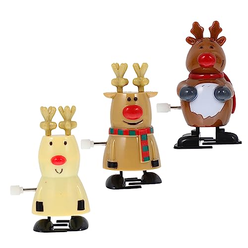 Vaguelly 3 Stück Aufziehspielzeug Weihnachten Lustige Weihnachtsfiguren für Handaufziehbare Rentiere und Kinderspielzeug für Kreative Weihnachtsdeko Vaguelly 3 Stück Aufziehspielzeug Weihnachten Lustige Weihnachtsfiguren für Handaufziehbare Rentiere und Kinderspielzeug für Kreative Weihnachtsdeko von Vaguelly