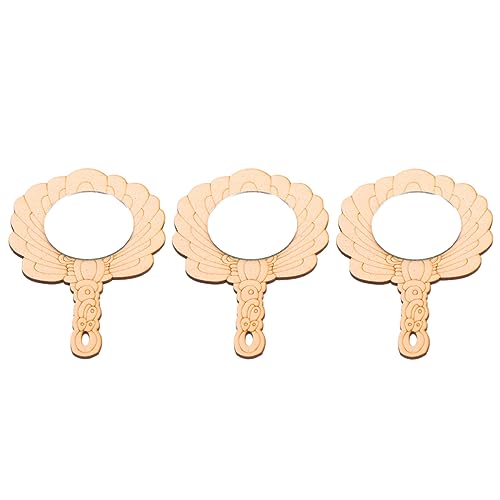 Vaguelly 3 Stück Diy Holzspiegel für Unbemalt Handgefertigter Kosmetikspiegel Kreatives Bastelset für Junge Mädchen Kreativität und Praktischen Fähigkeiten Vaguelly 3 Stück Diy Holzspiegel für Unbemalt Handgefertigter Kosmetikspiegel Kreatives Bastelset für Junge Mädchen Kreativität und Praktischen Fähigkeiten von Vaguelly