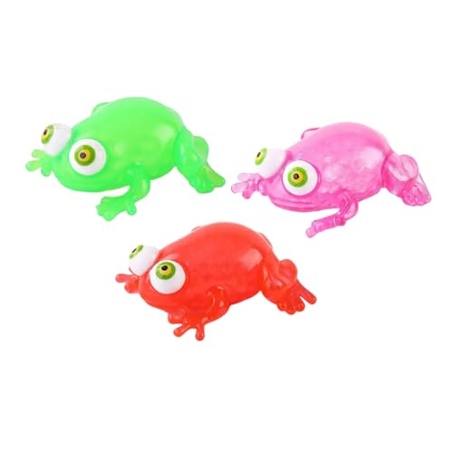 Vaguelly 3 Stück Frosch-stressspielzeug, Squishy-stressspielzeug, Sensorisches Stressabbau-Spielzeug, Froschförmiges Spielzeug Vaguelly 3 Stück Frosch-stressspielzeug, Squishy-stressspielzeug, Sensorisches Stressabbau-Spielzeug, Froschförmiges Spielzeug von Vaguelly