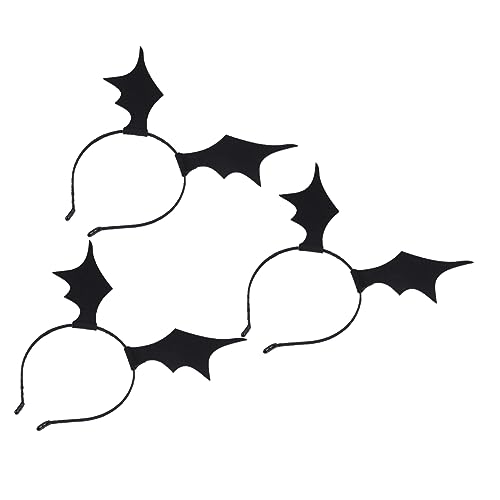 Vaguelly 3 Stück Halloween Haarreif Fledermaus Flügel Stirnband für Damen Flexibel Langlebig Party Haarreif Zubehör für Halloween Kostüm von Vaguelly