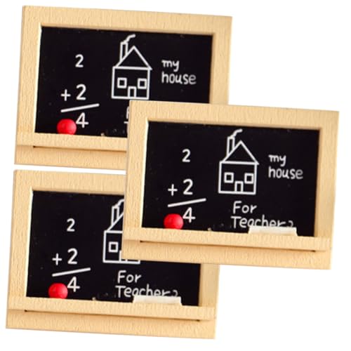 Vaguelly 3 Stück Haushaltstafelmodell für kinderspielzeug spielsachen spielzeuge -Accessoires Bausätze Lebewesen verschleißfestes Tafelmodell versorgen Holz von Vaguelly