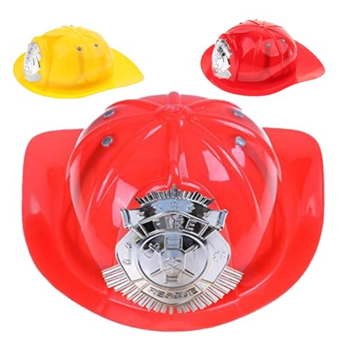 Vaguelly 3 Stück Kunststoff-feuerwehrhut, Feuerwehrhelm, Gelb, Rot, Neuheit, Feuerwehrhelm, Hut Für Kinder Und Erwachsene, Halloween, Cosplay, Zubehör, Rollenspiel-Spielzeug Vaguelly 3 Stück Kunststoff-feuerwehrhut, Feuerwehrhelm, Gelb, Rot, Neuheit, Feuerwehrhelm, Hut Für Kinder Und Erwachsene, Halloween, Cosplay, Zubehör, Rollenspiel-Spielzeug von Vaguelly