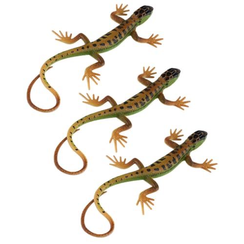 Vaguelly 3 Stück Lizard Figurine Realistische Kunst Deko für Garten Balkon Innendekoration Lernspielzeug für Tiererkennung und Kreativität Vaguelly 3 Stück Lizard Figurine Realistische Kunst Deko für Garten Balkon Innendekoration Lernspielzeug für Tiererkennung und Kreativität von Vaguelly