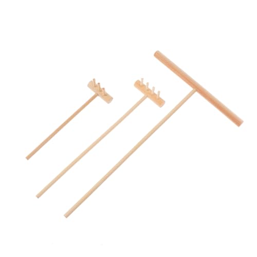 Vaguelly 3 Stück Mini Feng Shui Sandkasten Zubehör Mini Holzrechen für Zen Garten Stressabbauende Tischdekoration Geeignet für Büro Wohnzimmer und Meditationsräume Vaguelly 3 Stück Mini Feng Shui Sandkasten Zubehör Mini Holzrechen für Zen Garten Stressabbauende Tischdekoration Geeignet für Büro Wohnzimmer und Meditationsräume von Vaguelly