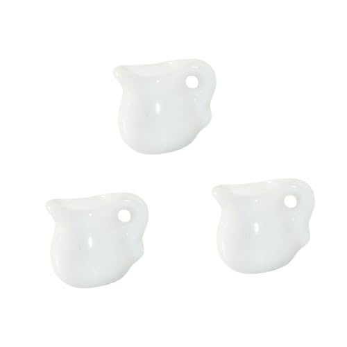 Vaguelly 3 Stück Mini Milchkännchen Wasserkännchen Wasserkocher Mini Mini Milchkännchen Dekore Miniatur Saucenkännchen Mini Keramikkännchen Puppenhaus Küchenkännchen von Vaguelly