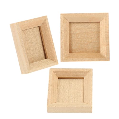 Vaguelly 3 Stück Miniatur-Fotorahmen-Ornamente Holz bilderrahmen puppenhaus Einrichtung Puppenhaus Zubehör Dekorative Miniaturen Miniatur-Bilderrahmen unfertige Holzrahmen Khaki Vaguelly 3 Stück Miniatur-Fotorahmen-Ornamente Holz bilderrahmen puppenhaus Einrichtung Puppenhaus Zubehör Dekorative Miniaturen Miniatur-Bilderrahmen unfertige Holzrahmen Khaki von Vaguelly
