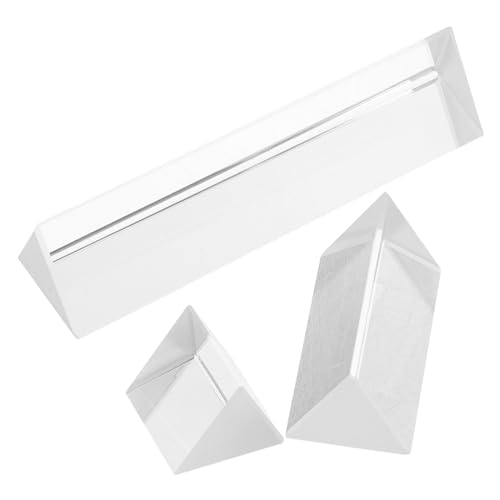 Vaguelly 3 Stück Optischer Lehre Prisma dreieckiges Prisma Glasprisma Dreiecksprismen aus optischem Glas Werkzeuge für Physikexperimente gleichseitige Prismen Kristall Transparent Vaguelly 3 Stück Optischer Lehre Prisma dreieckiges Prisma Glasprisma Dreiecksprismen aus optischem Glas Werkzeuge für Physikexperimente gleichseitige Prismen Kristall Transparent von Vaguelly