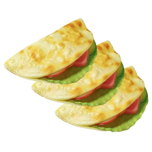 Vaguelly 3 Stück Realistische Pfannkuchen Imitation Taco Burrito Dekorationsmodell für Fotografie und Auslagen Lebensmittelecht und Langlebig von Vaguelly