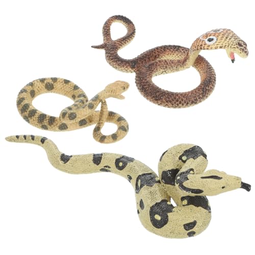 Vaguelly 3 Stück Realistische Schlangen Modelle Lebensechte Simulation Schlangen Figuren für Garten Tischdekoration und Streiche für Partys und Lernspielzeug Vaguelly 3 Stück Realistische Schlangen Modelle Lebensechte Simulation Schlangen Figuren für Garten Tischdekoration und Streiche für Partys und Lernspielzeug von Vaguelly