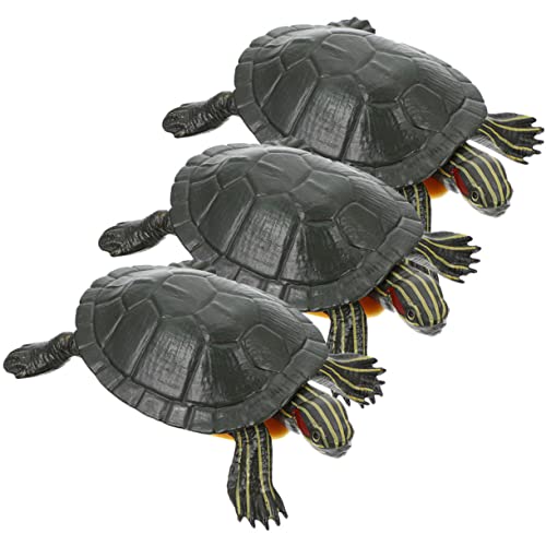 Vaguelly 3 Stück Simulationsschildkröte Kinderspielzeug Mikrolandschaft Schildkröte Kunststoff Miniaturschildkröte Lebensechte Schildkrötenstatuen Simulierte Schildkrötenmodelle von Vaguelly