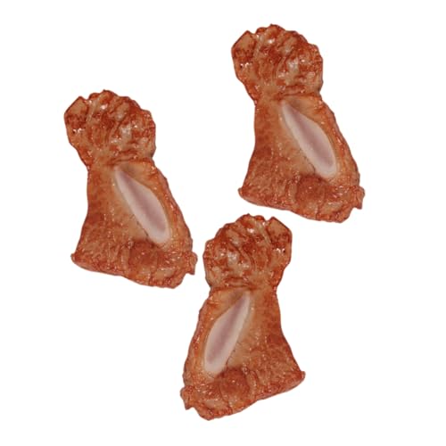 Vaguelly 3stücke PVC Simulation Rib Meat Modelle Realistische Fake Rippchen Für Restaurant-Dekoration Fotografie Und Küchen-Spielzeug Nachbildung Für Ausstellungen Und Events von Vaguelly