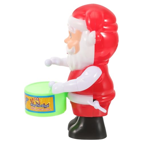 Vaguelly 3 Stück Teiliges Aufziehspielzeug Weihnachtsmann mit Trommel Lustiges für Langlebige Weihnachtsdeko und Geschenkidee für Festliche Zufällige Farbe Zufällige Farbe von Vaguelly